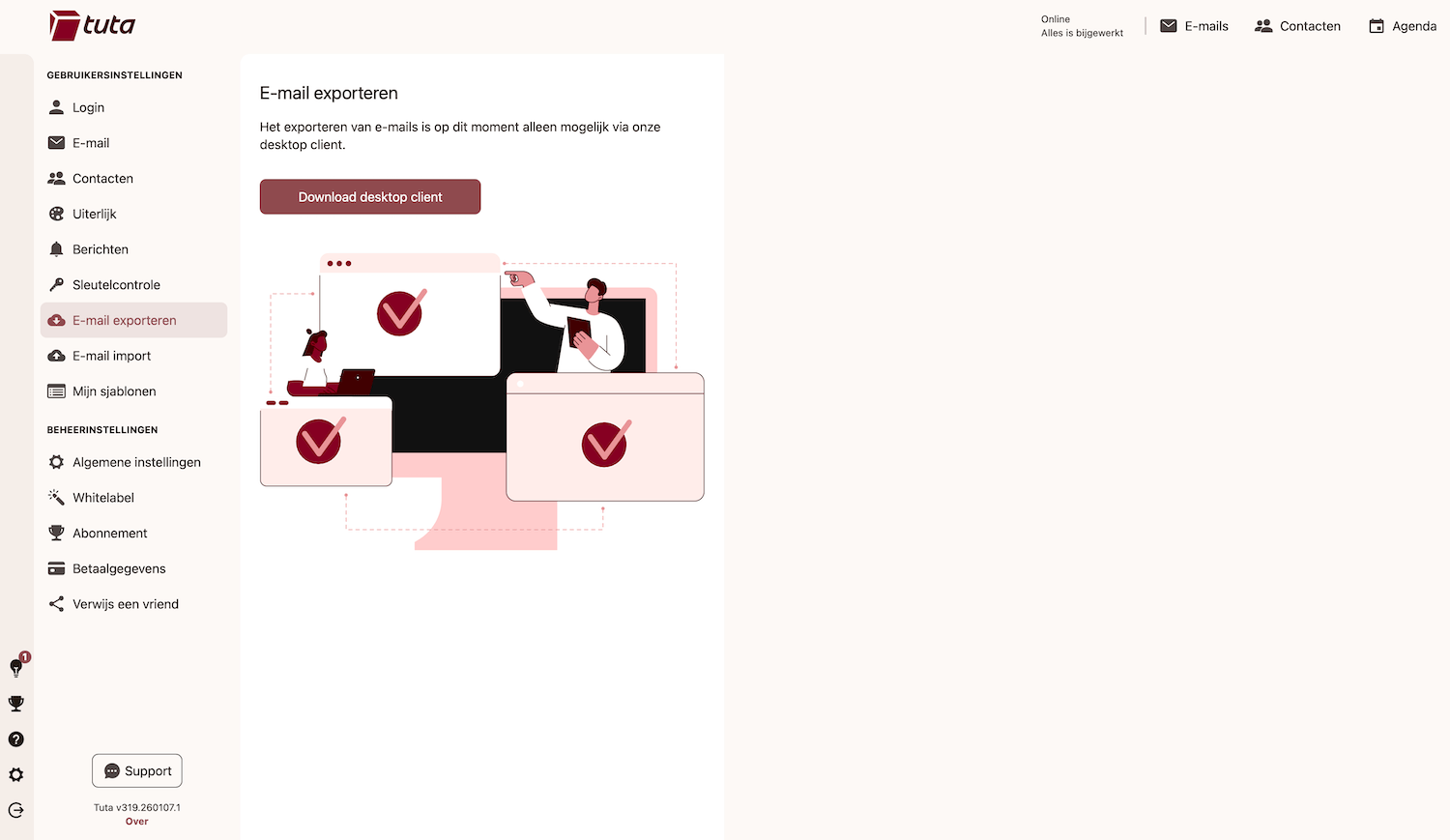 Descargar cliente de escritorio de Tuta