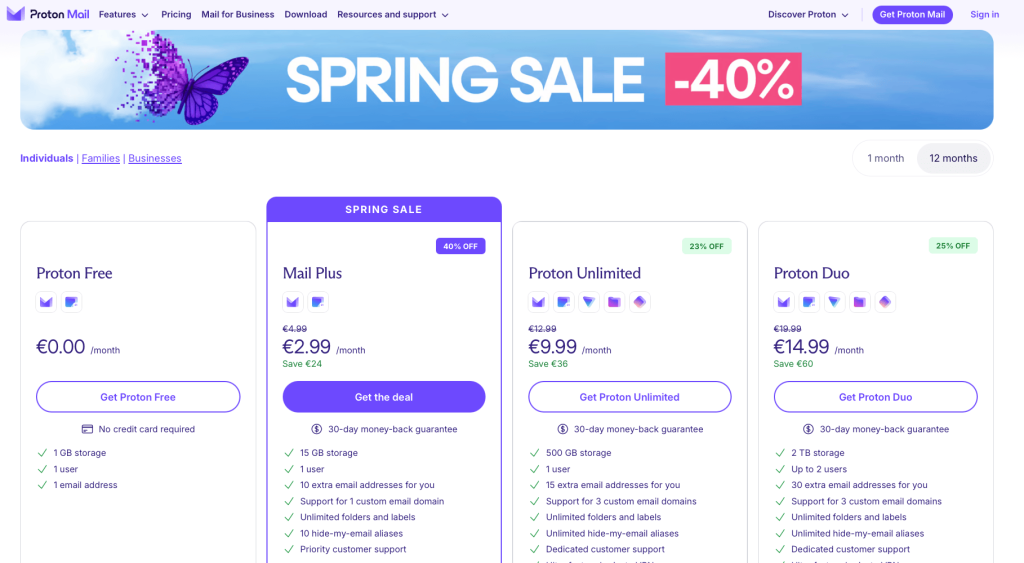 Oferta de Primavera de Proton 2026